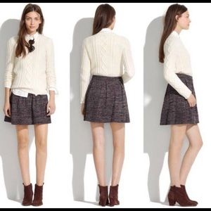 Madewell Turnaround Tweed Skirt